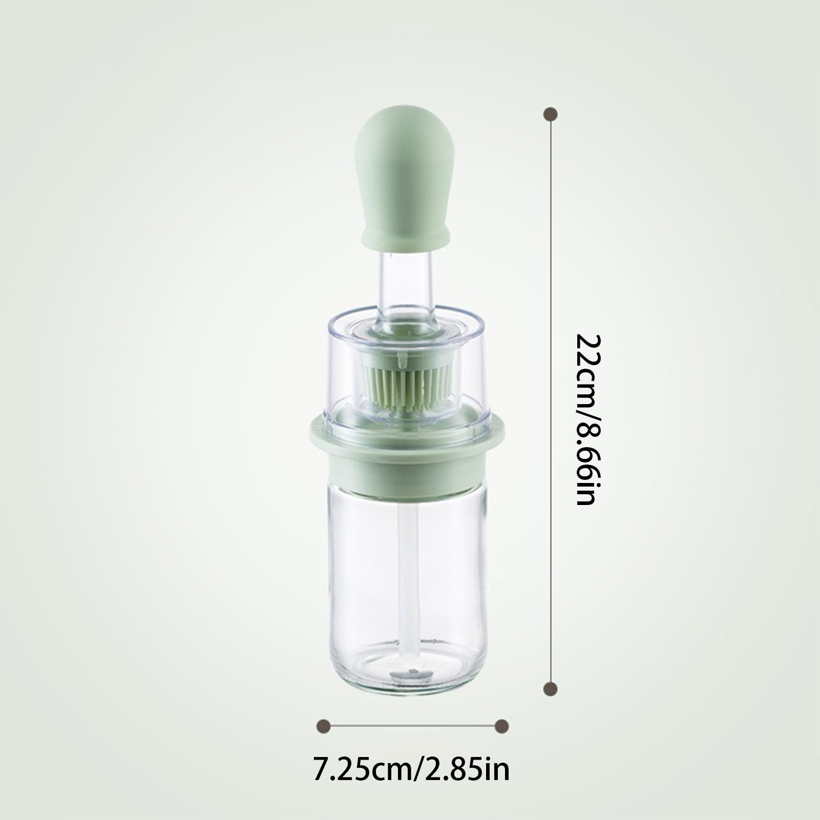 Dispenser Di Olio D'Oliva 2 in 1 180 ml Antigoccia | Bottiglia Contenitore Antigoccia per Olio per Frittura Cottura al Forno Insalate Preparazione Salse Grill Casa Ristorante