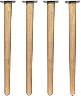 QLLY 28 inch Solid Wood Table Legs, Wooden Desk Leg, Heavy Duty DIY Wood Furniture Legs for Dining Table, Office Desk, Set of 4, Easy Assembly (Natural, 28 inch)