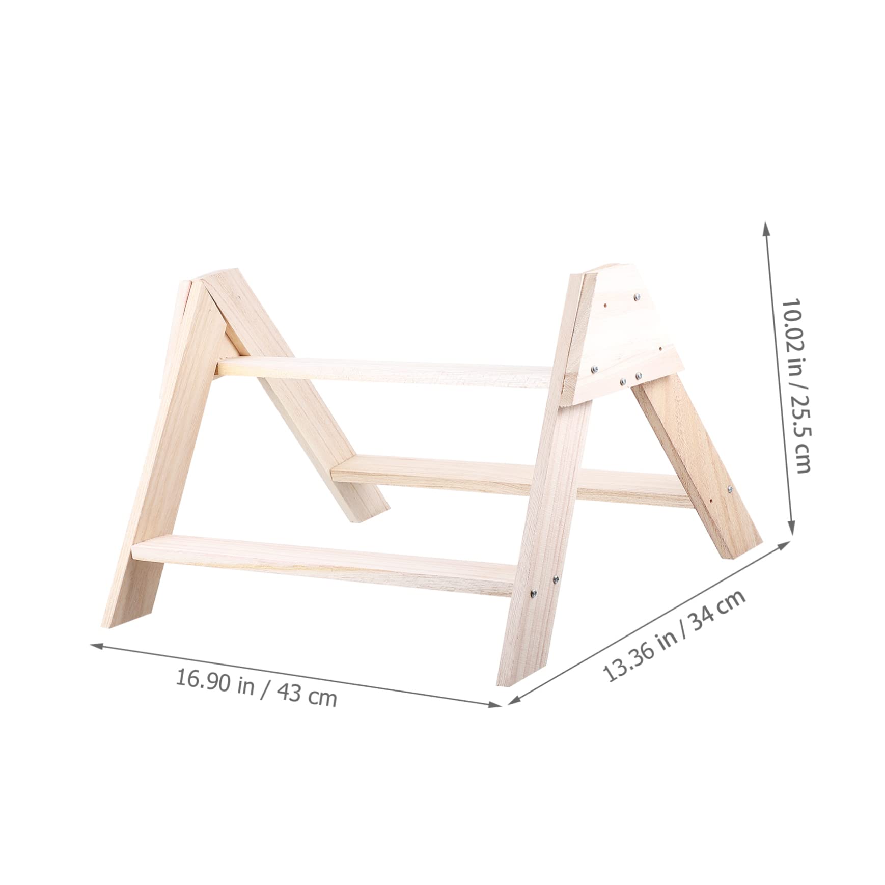 HANABASS Perchero De Madera y Superficie Pulida Diseño Único para Aves Pequeñas Corral Accesorio De Enriquecimiento para Jaula y Ejercicio