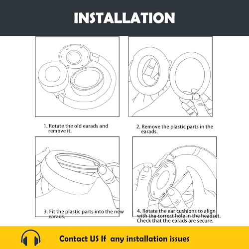 Coussinets pour EKSA E900 Pro avec mousse à mémoire de forme isolante - 5