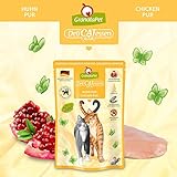 GranataPet DeliCatessen Huhn PUR, Nassfutter für Katzen, Futter ohne Getreide & ohne Zuckerzusätze, Katzenfutter mit hohem Fleischanteil & hochwertigen Ölen, 6 x 85 g