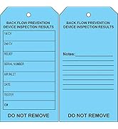 Amazon.com: Tags 4 Less Backflow Preventer Inspection Tags – 2 5/8