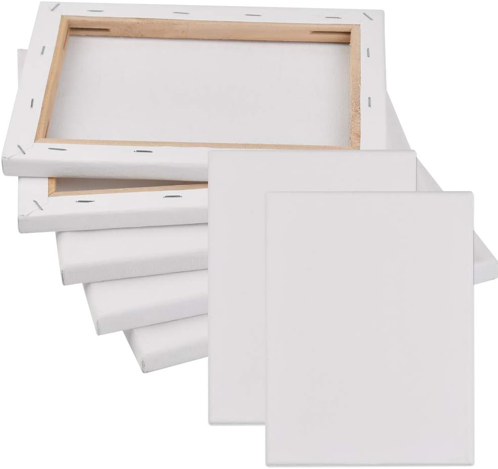 “N/A” 5Pcs White Blank Canvas Panels,Blank Canvas Board Panels Painting