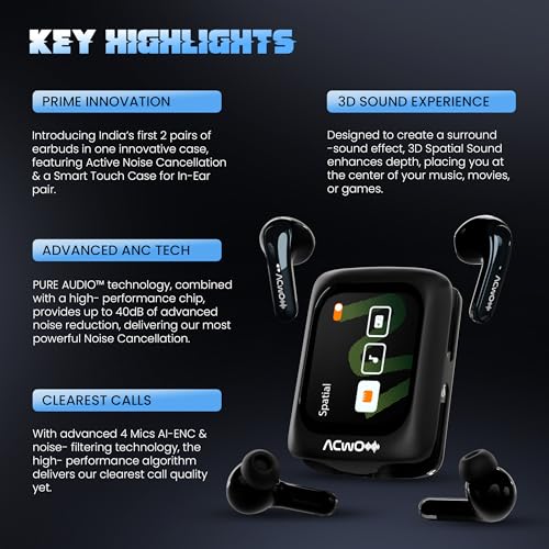 ACwO Fire Prime TWS Earbuds (Black) Prime Black - Image 5