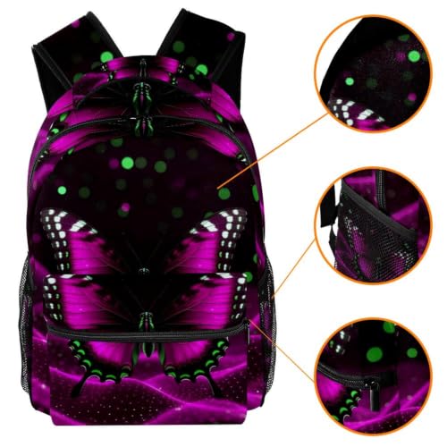 Mochila escolar a cuadros multicolor impermeable de 40cm para portátiles 3