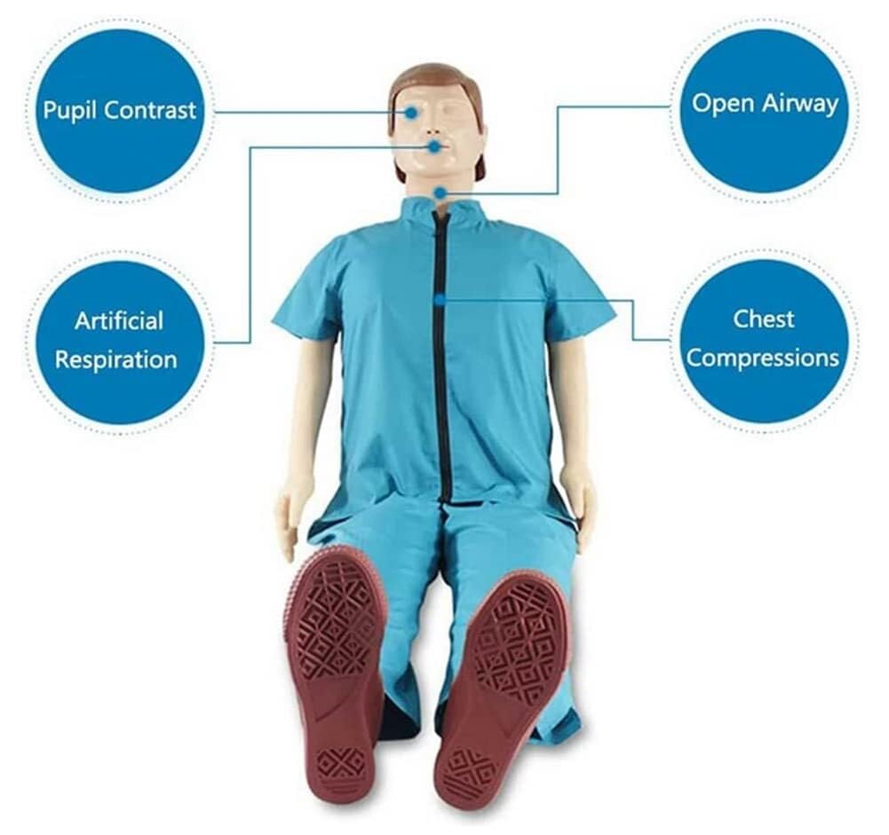 CPR-Trainingspuppe, Ganzkörper-CPR-Trainingspuppen-Kit für medizinisches Trainings-Lehrmaterial
