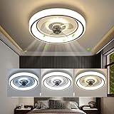 Operación silenciosa: esta luz de ventilador de techo está diseñada con circulación de aire que reduce efectivamente la resistencia del aire, el área de soplado del viento es amplia, uniforme y estable, el grosor de la paleta del ventilador es de 3 mm como máximo y el motor de alambre de cobre de alta calidad puede garantizar que el ventilador funcione. sin problemas y de forma segura