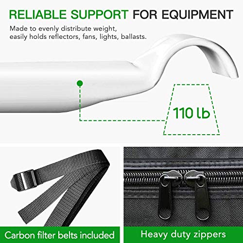 Ipower 24"X24"X55" Mylar Hydroponic Grow Tent With Observation Window And Removable Floor Tray For Plant Seedling, Propagation, Blossom, 24" X 24" X 55", Water-Resistant #TOP5