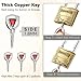 Antique-Style Copper Padlock with 3 Keys - 50mm Heavy Duty Security Lock, Vintage Design, Durable & Corrosion-Resistant for Home, Luggage, Storage
