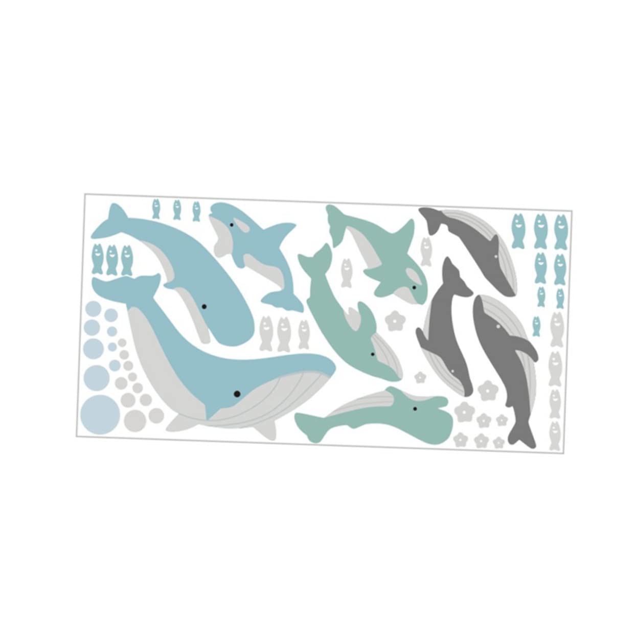 Autocollants baleines en PVC Housoutil pour deco de chambre
