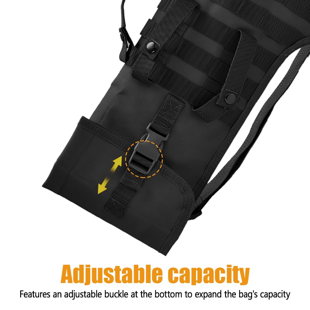 DONGKER Custodia per Fucile, 29" Borsa Porta Fucile ad Aria Compressa Molle, Custodie per Armi da Fuoco con Tracolla Regolabile per Custodia da Caccia e Tiro (Non Include il Fucili)