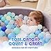 YUFUL Ball Pits Balls 500 Count for Kids, Plastic Balls for Ball Pits, 2.2-Inch Crush Proof Play BPA Free Non-Toxic, 5 Kinds of Bright Color Ocean Balls Include a Reusable Net Bag (Blue)