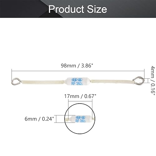 Miniatura 2 de Fielect 5pcs Fusibles Térmicos 365.0 F 20A Circuito Cortado Temperatura Térmica Cortes Fusible