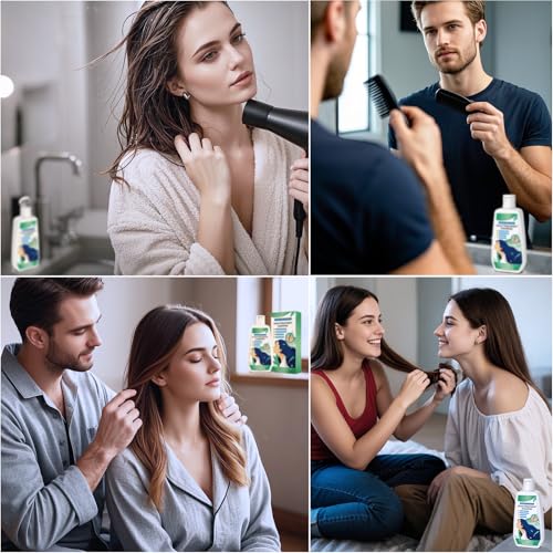 Anti Schuppen Shampoo Herren/Frauen,Teebaumöl Pilz Shampoo mit Natürliche Kräuterextrakte,Wirksame Linderung von Schuppenflechte Kopfhaut,Fettige Schuppen,Trockene Juckende Kopfhaut,Entzündungen 120ml