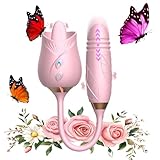New Adult Tool for Women Wand Upgrade 2025 Newly 10 Speed Mini Licking and Thrusting Modes Set Handheld Bullet Realistic Gift (Pink)