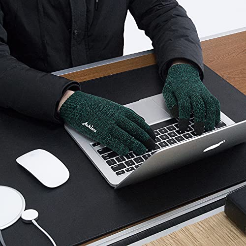 Image of Achiou Winter Gloves, Glove for Men Women, Upgraded Touch Screen Texting Warm Running with Thermal Soft Knit Lining