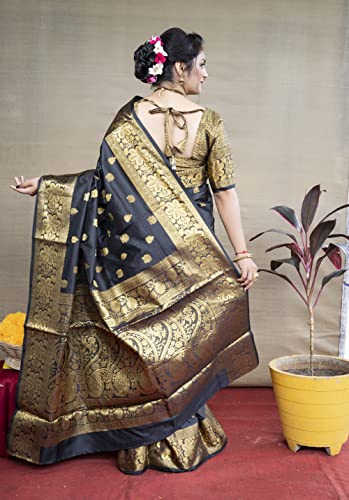 Image of Avantika Fashion Women's Kanjivaram Soft Semi Silk Banarasi Sarees With Blouse Piece.