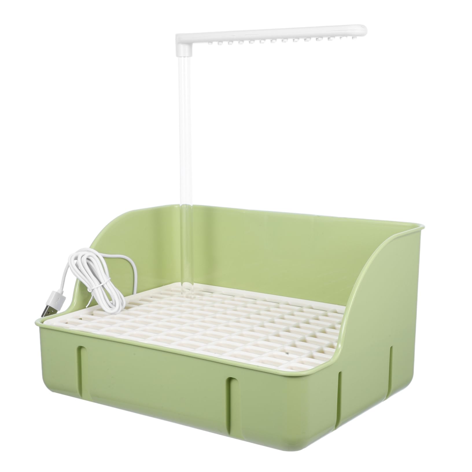 Milisten Automatic Tub with Rain Simulation Shower Circulating Water Pet Bathing System for Parrots and Small Birds Design for Easy Cleaning and Maintenance