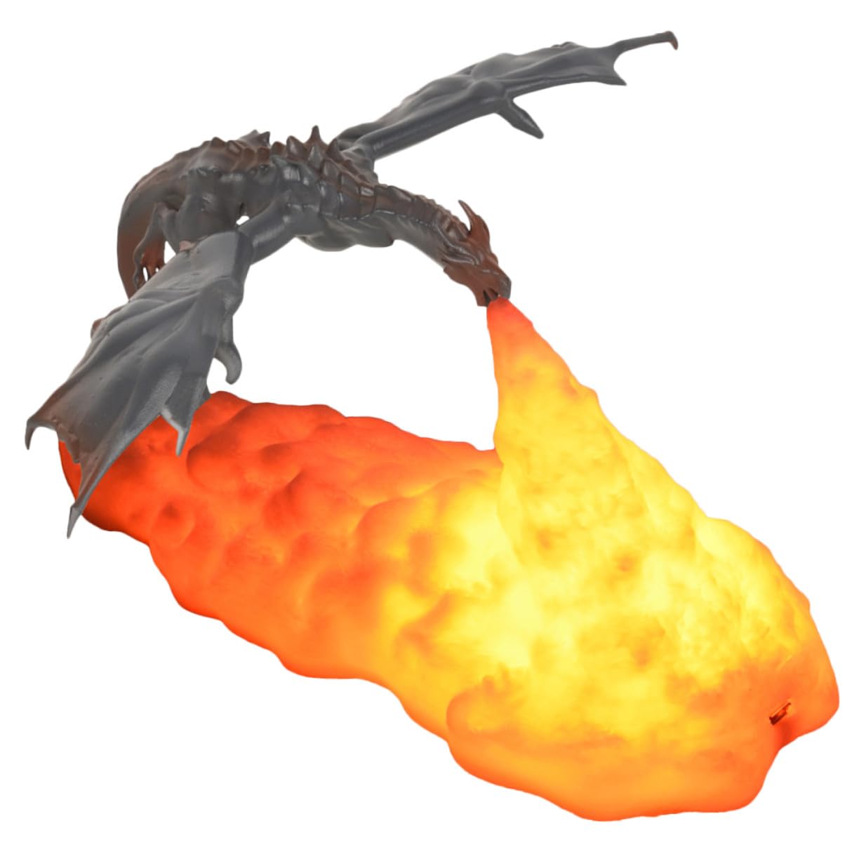 Ipetboom Lampe 3d Dragon en Pla Lumière LED Tactile et Recharge Usb, Veilleuse Décorative pour Anniversaire Garçon et Filles et Décoration de Fête