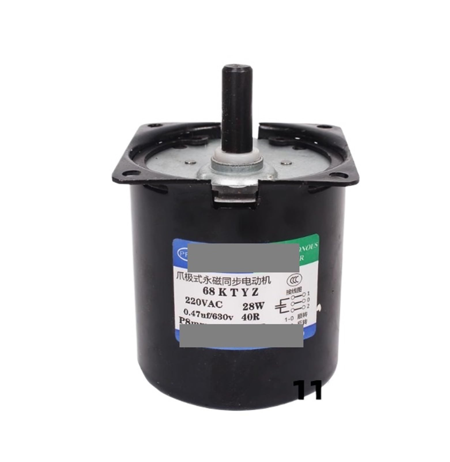 HYRBNSDLK Synchronous Motor High Torque 100KG 28W AC 110v 220V Permanent Magnet SynchronousMotor 68KTYZ Eccentric Shaft 8mm CW/CCW Metal Geared Speed(30rpm 220v)