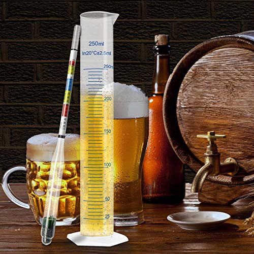 Haoguo HG-00001 Triple Scale Alcohol Hydrometer(2 Pcs)And Test Jar thumb #6