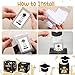 Motipuns 2024 Graduation Money Box for Cash Gift Pull Surprise Money Gift Box with Pull Out Grad Cap Card and 50 OPP Bags for High College Graduation Gift Party Decoration Supplies(Black Gold)