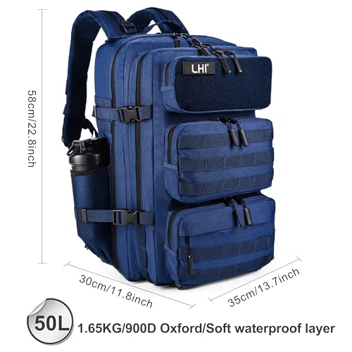 Image of LHI Tactical Military Backpack for Men and Women 25L /35L Army Assault Pack Bag Small Rucksack with Bottle Holder