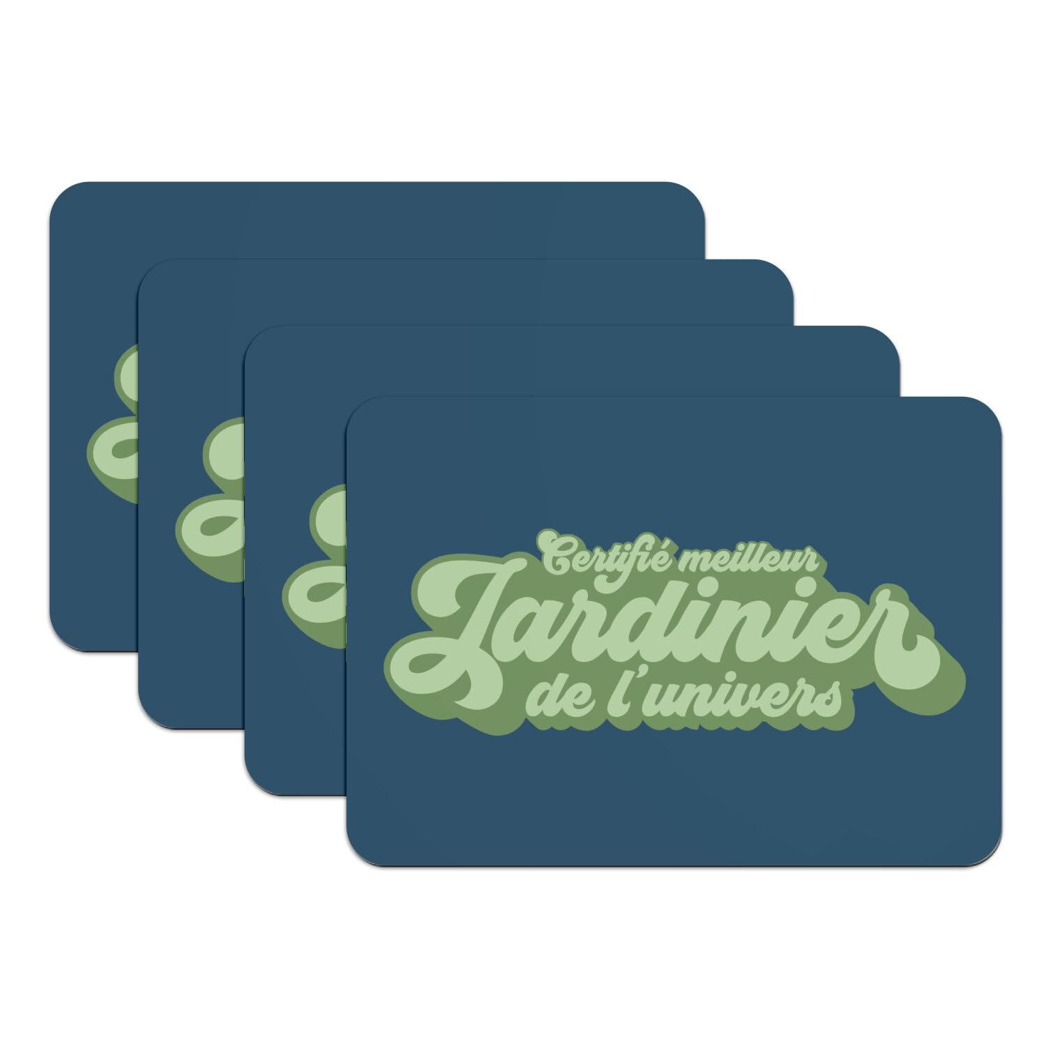 Sets de table caoutchouc bleu 39,5x28,5 cm cadeau pour jardinier