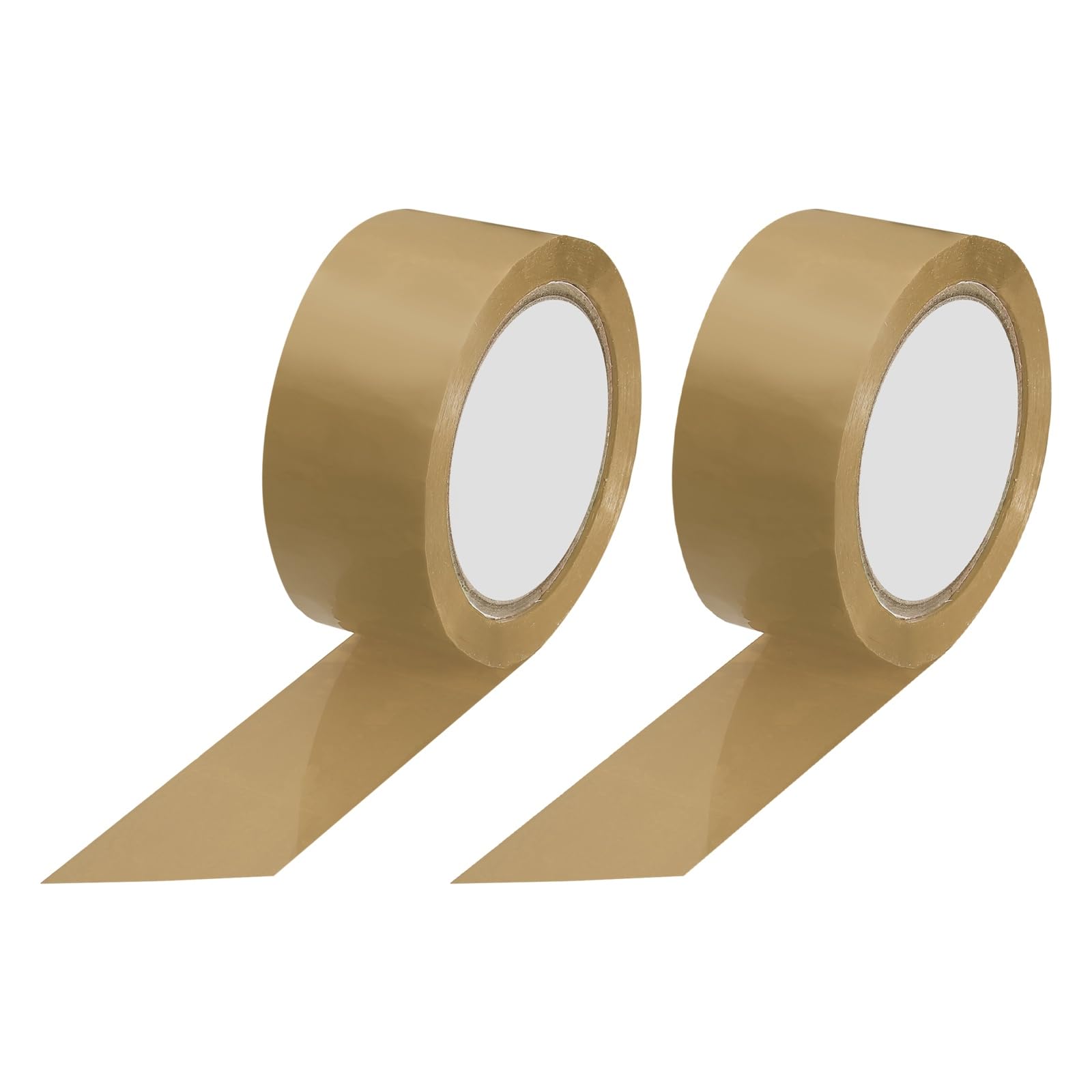 PATIKIL Packing Tape 4.8cm x 80m / 1.88 Inch x 87.5 Yard, 2Pcs Packaging Sealing Parcel Tape for Cartons Mailing Shipping Moving Boxes, Brown