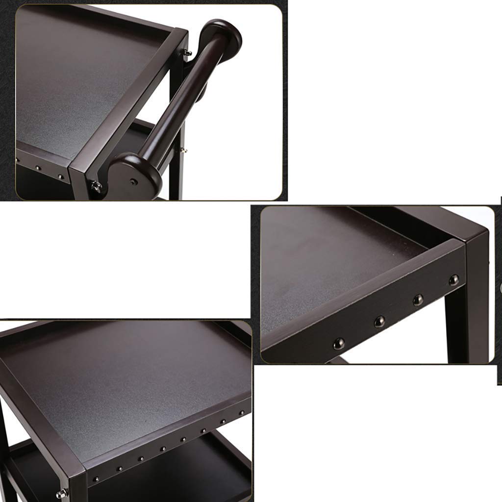 Wózki Do Serwowania, 3-Warstwowe, Wózek Na Herbatę, Wózek Jadalny Z Motywem Żelaza, Drewniana Taca, Wózek Narzędziowy Na Kółkach, Mobilne Wyposażenie Hoteli I R