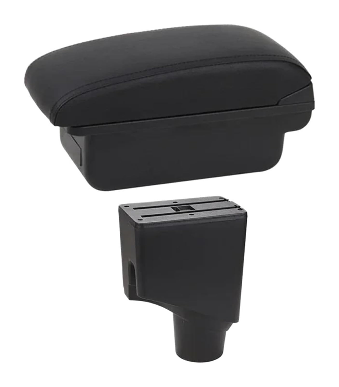 HCKCLMBMZW For Toyota For Yaris For Hybrid 2015-2021 Armrest Box Car Central Storage Modification USB Arm Rest Accessory Car Armrest Center Console(B1 Black Line)