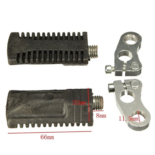 Ungfu Mall 1 Paar Reiter Fußrasten Fußrasten für 47cc 49cc 50cc Mini Motor Tasche Dirt Bike Pit