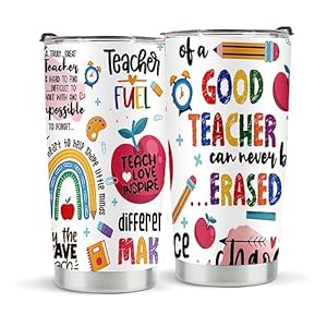 LONGXIN Teacher Appreciation Gifts for Women, 20oz Teacher Tumbler, Teacher Birthday Gifts, Thank You Teacher Tumbler Gift, New Teacher Gifts Ideas, Perfect Gifts for Teachers