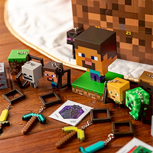 Paladone Minecraft Advent Calendar 2022 With Merch Gifts - 24 Days Christmas Countdown - Exclusive Characters & Gifts #TOP4