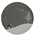 Melange 6-Piece 100% Melamine Salad Plate Set (Santa Comes Home Collection ) | Shatter-Proof and Chip-Resistant Melamine Salad Plates