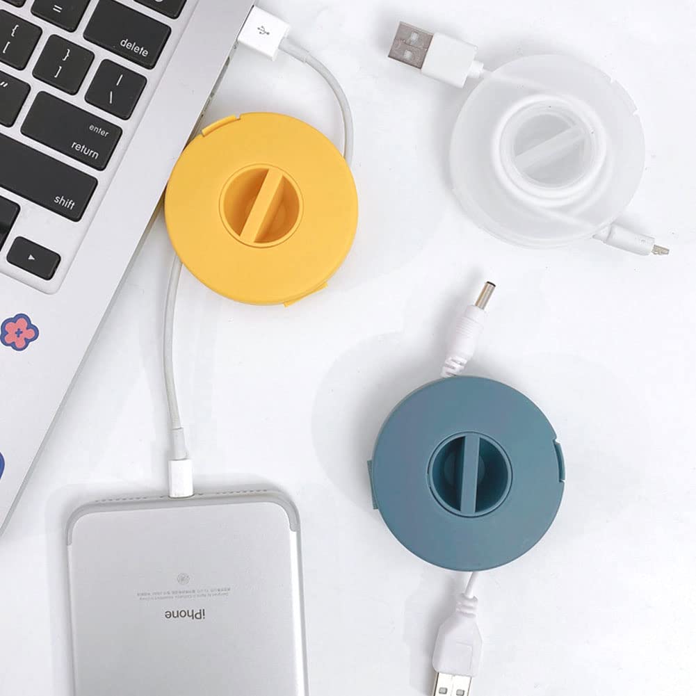 8 Stück Aufziehbare Kabelhalter – Für Lichterketten, USB-Kabel, Verlängerungen, Praktischer Organizer Für Zuhause