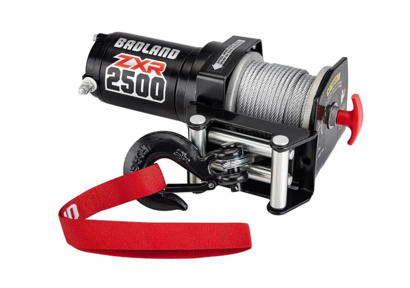 Amazon.com: Badland ZXR 2500 lb Electric ATV Winch – Durable Wire