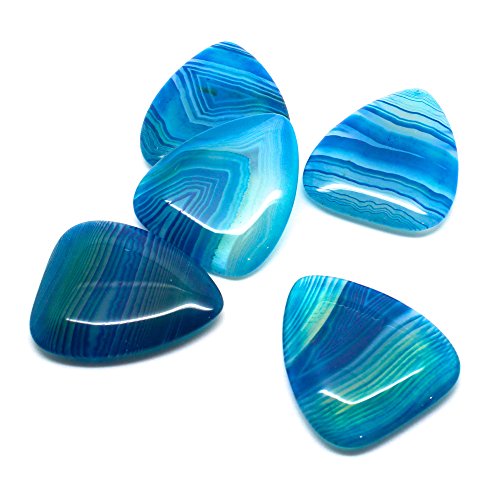 Timber Tones Série Agate Boîte de 4 Médiators Bleu/Ocre/Moucheté/Ambre - Les Beatles, Paul McCartney, John Lennon, RIngo Starr, George Harrison Timber Tones Série Agate Boîte de 4 Médiators Bleu/Ocre/Moucheté/Ambre – Image 3