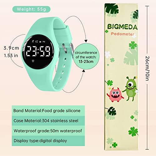 Image of Kids Watch, Digital Watch for Girls Boys, Sport Watch with Alarm Clock, Stopwatch, Waterproof Fitness Tracker with No App for Ages 5-12 Children (YB-Green)