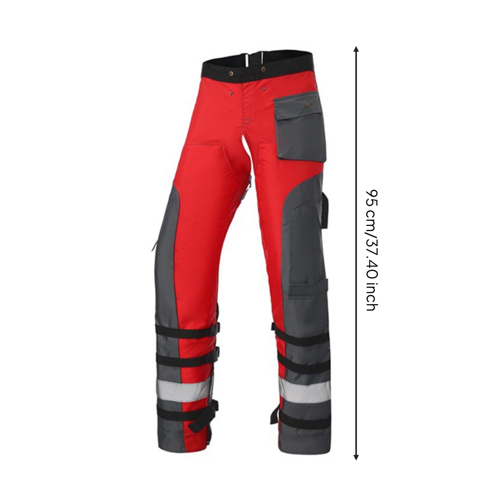 Chaparreras Anticorte Ajustable Pantalón Protector de Motosierra Alta Protección Pantalones Forestales Protectores para Leñadores, Aserradero