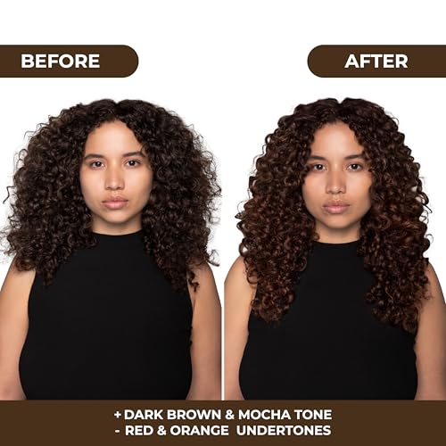 Image of Naissant Glow Mocca Hair Toning Mask | Ultra High-Purity Pigments | Neutralizes Red&Orange Tones | For Brown&Mocha Hair | Hyaluronic Acid, Collagen &Biotin |Paraben, Ammonia &Sulfate Free | 10.1 Fl Oz