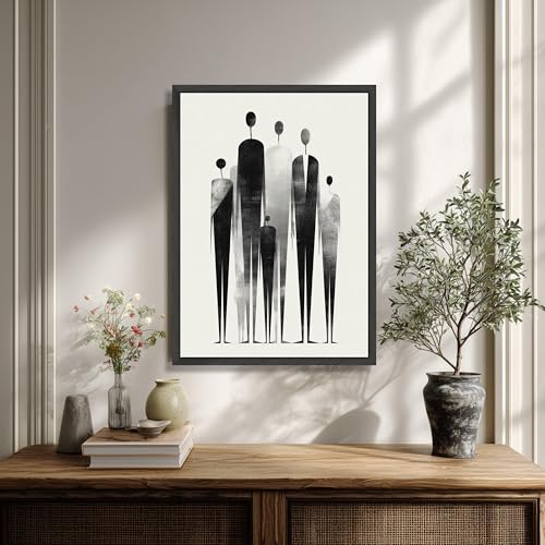 Toile abstraite minimaliste 40x60cm pour habiller un mur vide facilement - 2