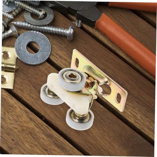 ledmomo 2個 静音滑? 三軸ベアリング採用 引き戸用スライディングローラー 耐摩耗性高くスムーズな開閉 キッチン 納屋 ガレージ対応