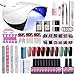 Produktbild Saint-Acior UV Lacken Nagelset Gelnägel Nageldesign UV GEL Set 10 Farben Gel Nagellack gellacken Set für Anfänger 36w UV/LED Lampe mit Auto Sensor Starterset