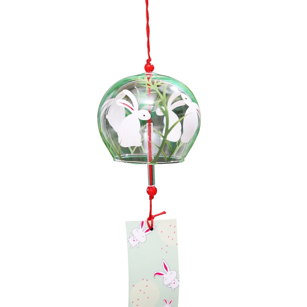 Amazon.com : ACEVER Japanese Edo Furin Glass Wind Chimes (White