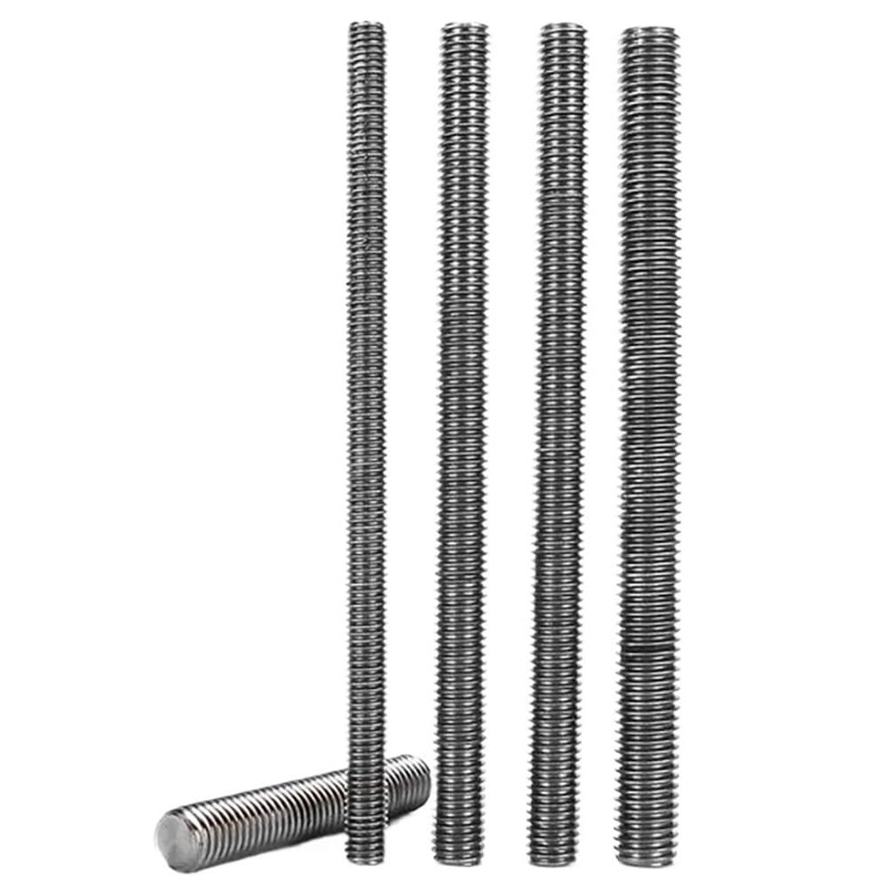 Barre filettate in titanio puro for uso industriale, barre filettate complete metriche da 500 mm e 1 metro di lunghezza(500mm 1pc,M8)