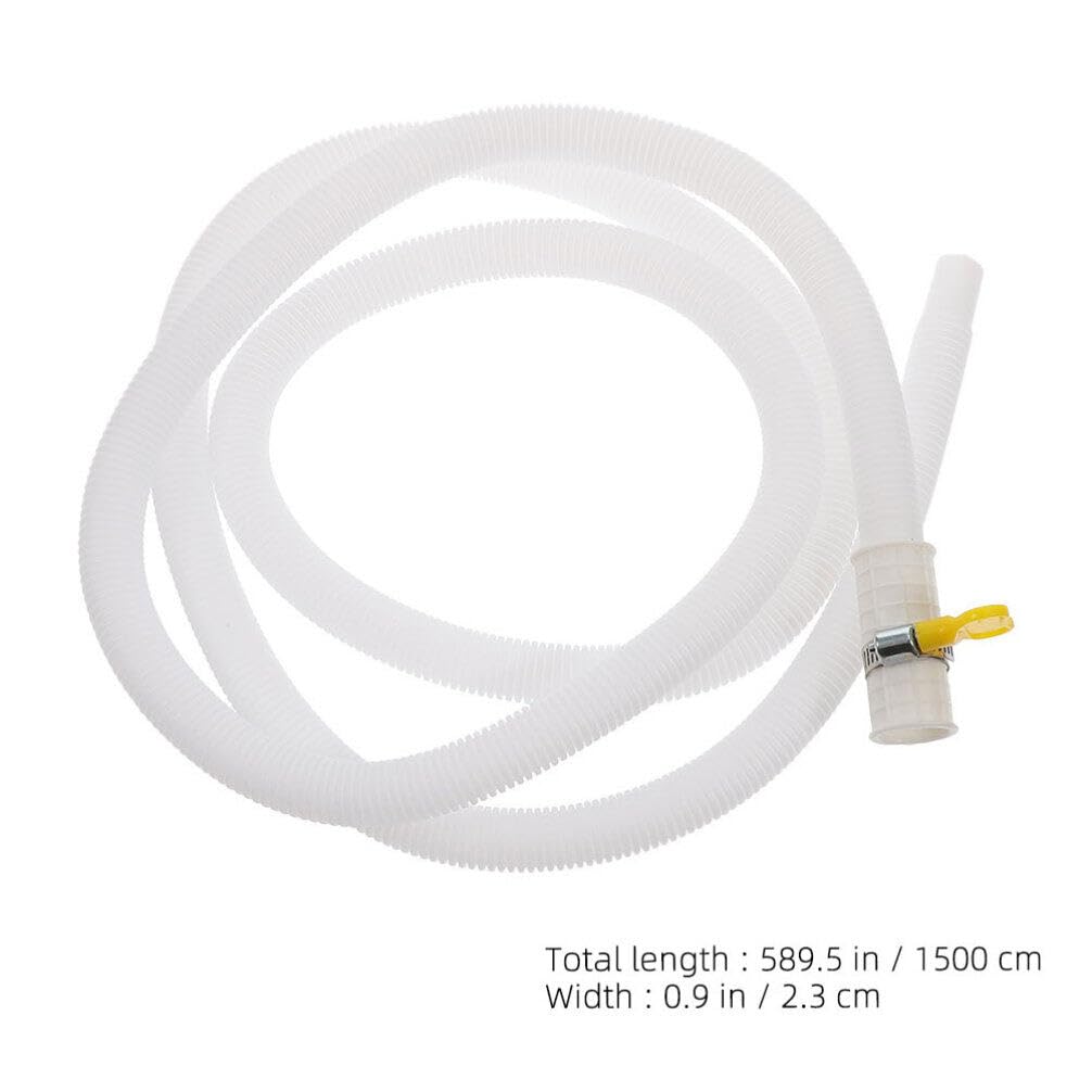 Gadpiparty Tubo De Drenaje De Aire Acondicionado Conector De Manguera De Drenaje De Ca A Prueba De Fugas Manguera De Drenaje De Ca Portátil Tubo Flexible De Repuesto con Abrazadera De