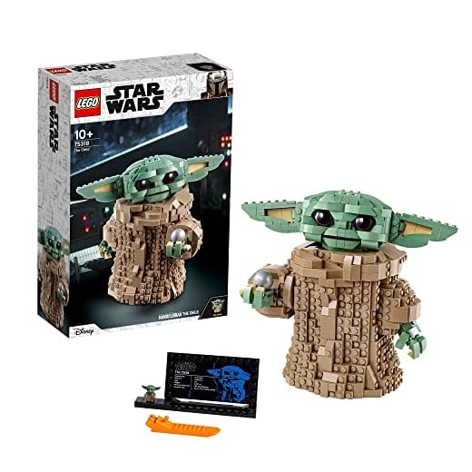 LEGO 75318 Star Wars The Child Byggsats med Baby Yoda, Byggklossar för Barn, Leksak 10 år
