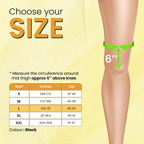 Image of AGARO Hinged Knee Wrap With Open Patella, Rigid Biaxial Hinge Knee Brace for Joint Pain Relief, Workout, Arthritis & Ligament Tear, Neoprene, Knee Cap for Men & Women, Adults, Large, Black