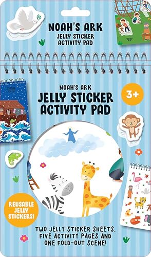 Noah's Ark Jelly Sticker Activity Pad: With 31 Reusable Stickers, 2 Silicone Sticker Sheets, 4 Activity Pages and 1 Fold-Out Play Scene (Dover Kids Activity Books)